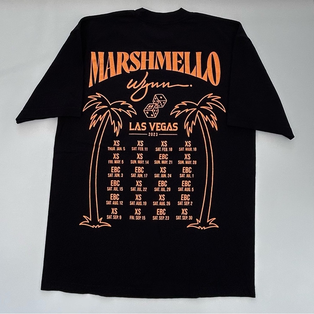 Marshmello Wynn Las Vegas Residency T Shirt Size Men’s Medium New Without Tags